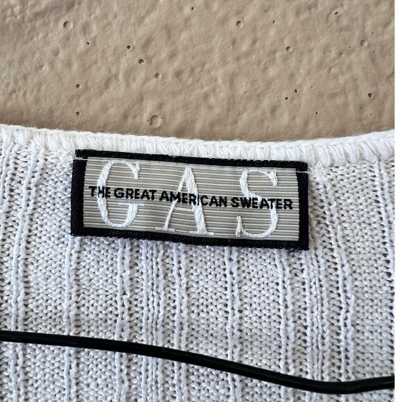 Vintage Great American Sweater Co. tie front cardigan size S/M - Picture 4 of 7